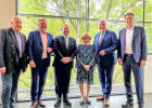 Gruppenfoto mit Herrmann, Eisenreich, Knobloch und Fischbaum