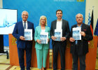 Gruppenbild Innenminister Herrmann, Sozialministerin Scharf, Justizminister Eisenreich, Antisemitismusbeauftragter Dr. Spänle