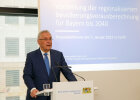 Innenminister Joachim Herrmann bei Präsentation und Rede