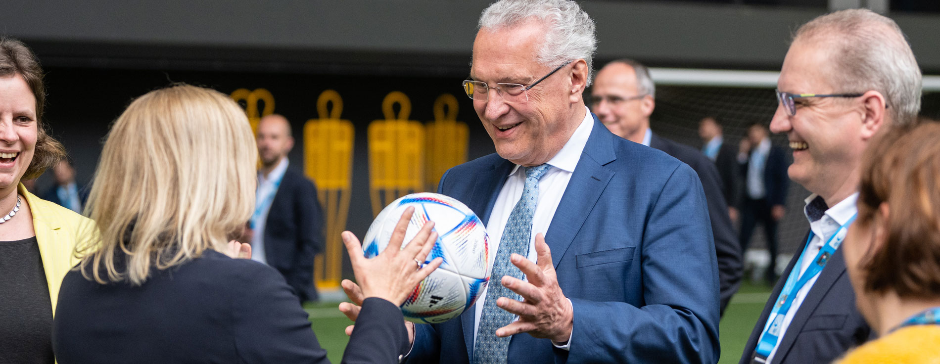 Sportministerkonferenz: Bundessportministerin Nancy Faeser und Bayerns Sportminister Joachim Herrmann