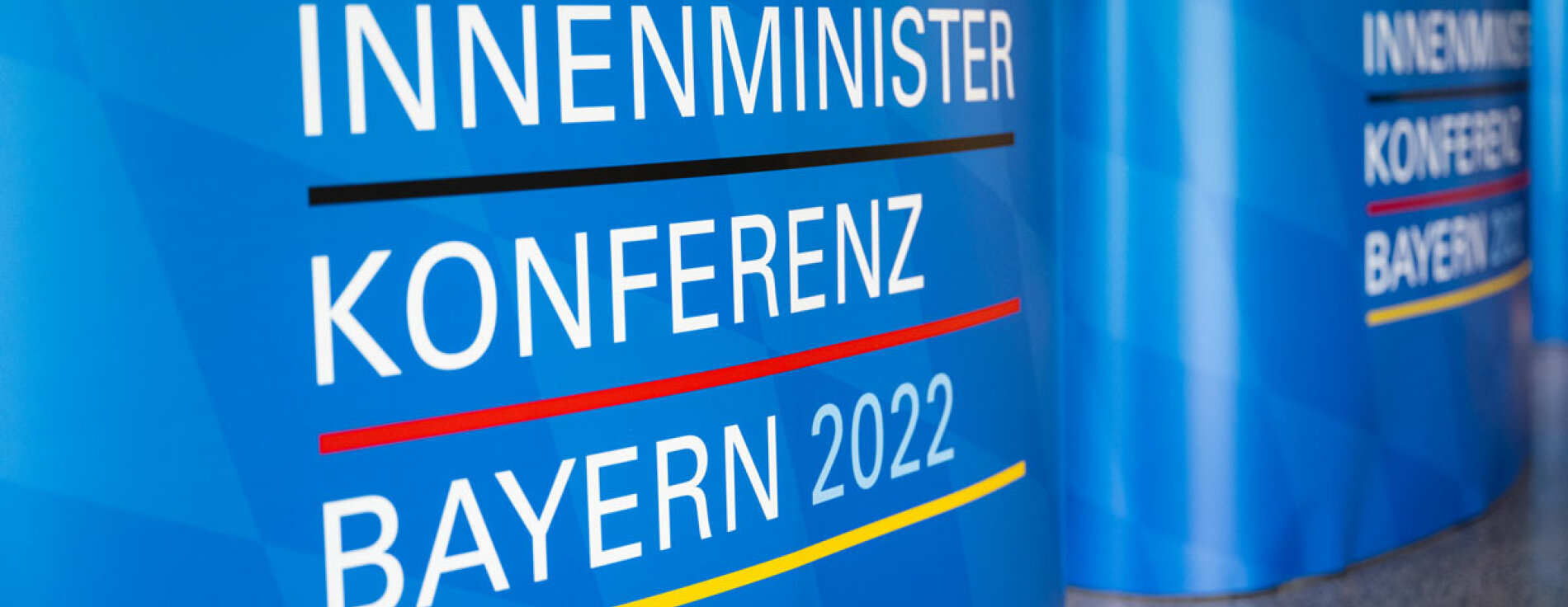 Logo Innenministerkonferenz Bayern 2022 Rollup: Innenministerkonferenz Bayern 2022