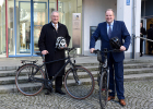 Verkehrsminister Joachim Herrmann stellt die Machbarkeitsstudie für den ersten Radschnellweg im Landkreis München vor.