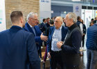 Innenminister Joachim Herrmann im Gespräch mit (v. l.): Thomas Christl (Geschäftsführer R+F TBU) und zwei Gesellschaftern der Richter+Frenzel Gruppe: Dr. Peter Küfner, Christoph Stahl