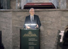 Minister Herrmann am Rednerpult