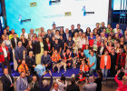Gruppenfoto mit Innenminister Herrmann und Geehrten