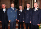 Staatsempfang für den Landesfeuerwehrverband Bayern am 3. Juli 2013: Heinz Grunwald (Regierungspräsident von Niederbayern), Dr. Fritz Helge Voß (Landesbeauftragter THW Bayern), Gerhard Bullinger (2. Stellvertreter des Landesfeuerwehrverbandes Bayern e.V.), Alfons Weinzierl (Vorsitzender des Landesfeuerwehrverbandes Bayern e.V.), Franz-Josef Hench (1. Stellvertreter des Landesfeuerwehrverbandes Bayern e.V.)