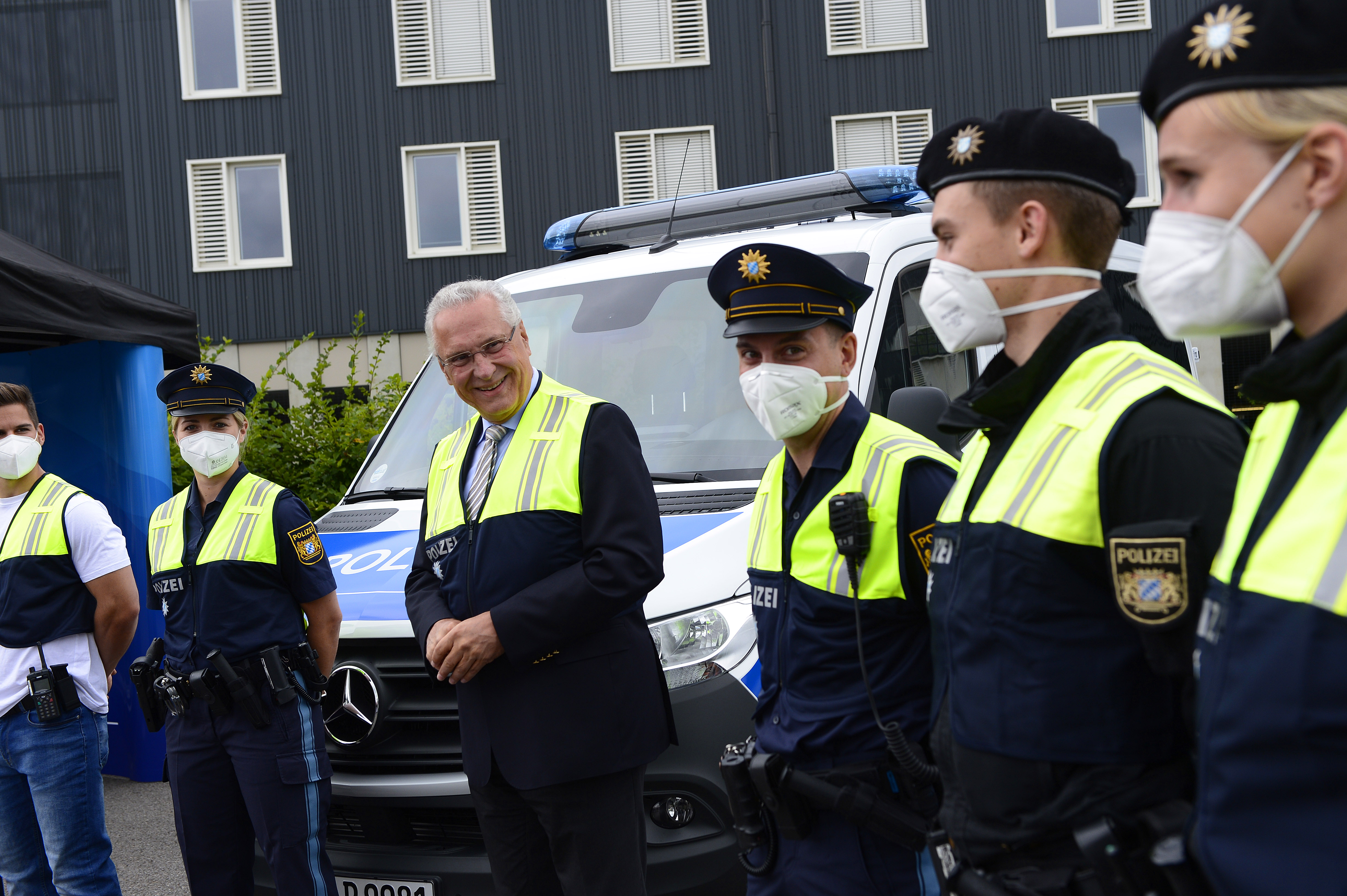 Police Weste reflektierend kinder in Bayern - Nördlingen