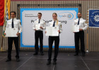 Bayerns Innen- und Sportminister Joachim Herrmann ehrt 45 erfolgreiche Sportlerinnen und Sportler der Bayerischen Polizei für ausgezeichnete Leistungen.