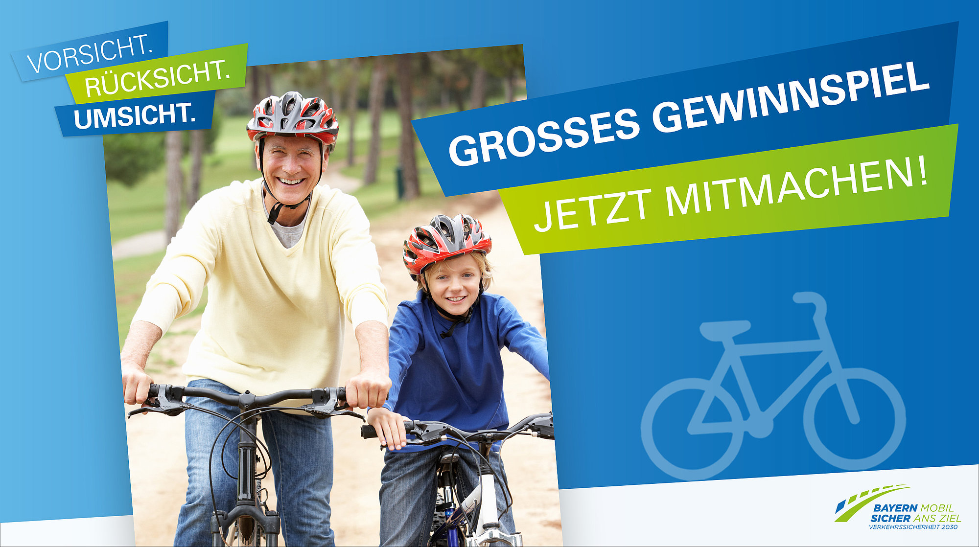 Grafik zum Gewinnspiel "Vorsicht. Rücksicht. Umsicht"