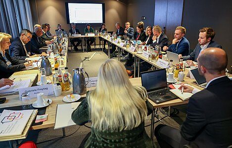 Vorbesprechung der SPD-Sportministerinnen und -minister bei der 50. Sportministerkonferenz in München