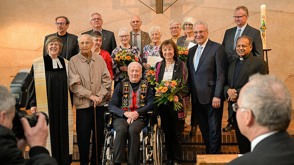 Gruppenbild mit Geehrten