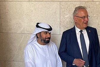 Innenmini Joachim Herrmann in der Kirche im abraheemitischen Zentrum in Dubai
