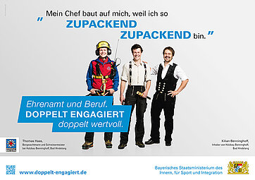 Mein Chef zählt auf mich, weil ich so zupackend zupackend bin.