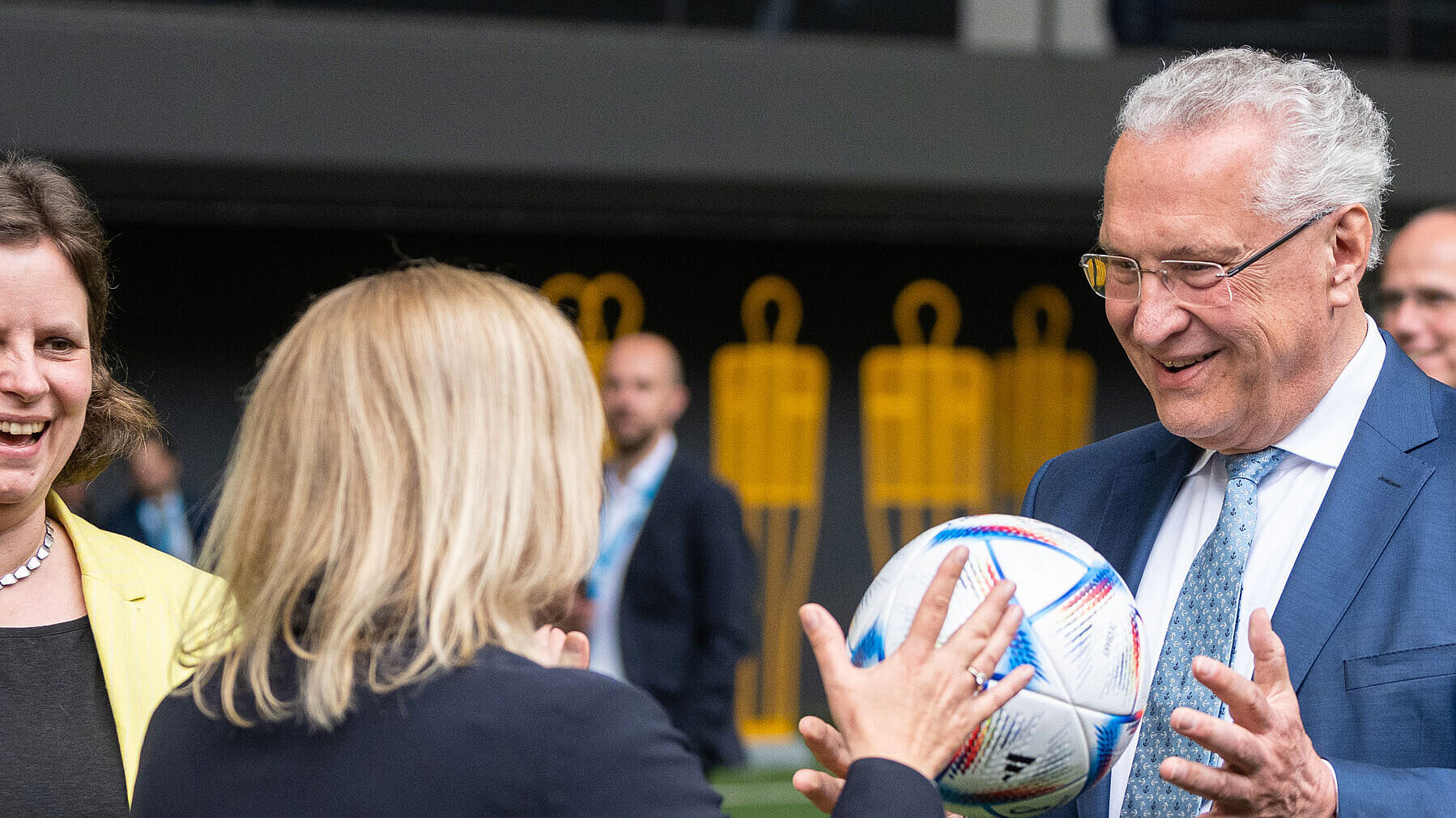 Sportministerkonferenz: Bundessportministerin Nancy Faeser und Bayerns Sportminister Joachim Herrmann
