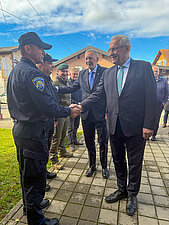 Besuch Grenzpolizeistation Cetingrad mit Innenminister Davor Bozinovic mit Innenminister Davor Bozinovic.