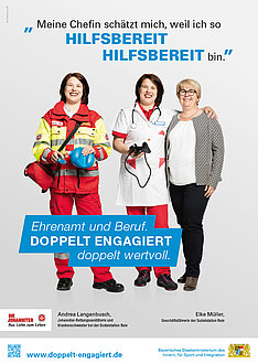 Meine Chefin schätzt mich, weil ich so hilfsbereit hilfsbereit bin.