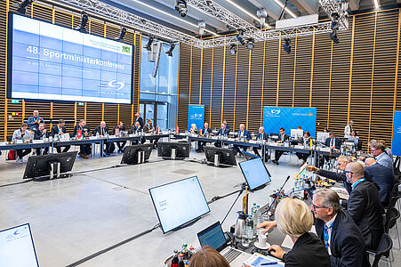 Plenum der Sportministerkonferenz: Intensive Diskussion der Länder, unter anderem zur Reform des Leistungs- und Spitzensports.