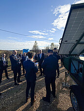 Besichtigung technischer Anlagen und Fahrzeuge der Grenzpolizeistation Cetingrad mit Innenminister Davor Bozinovic